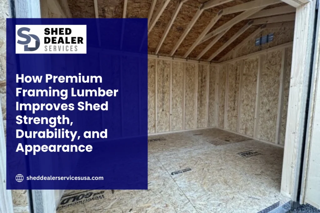How Premium Framing Lumber Improves Shed Strength, Durability, and Appearance
